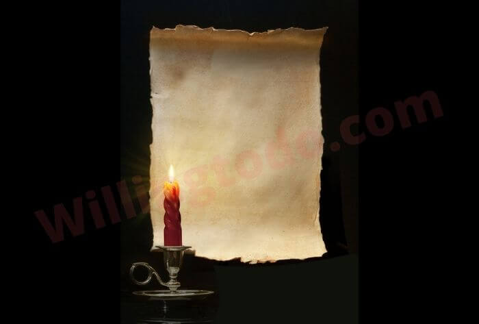 Heat the paper to make it look old