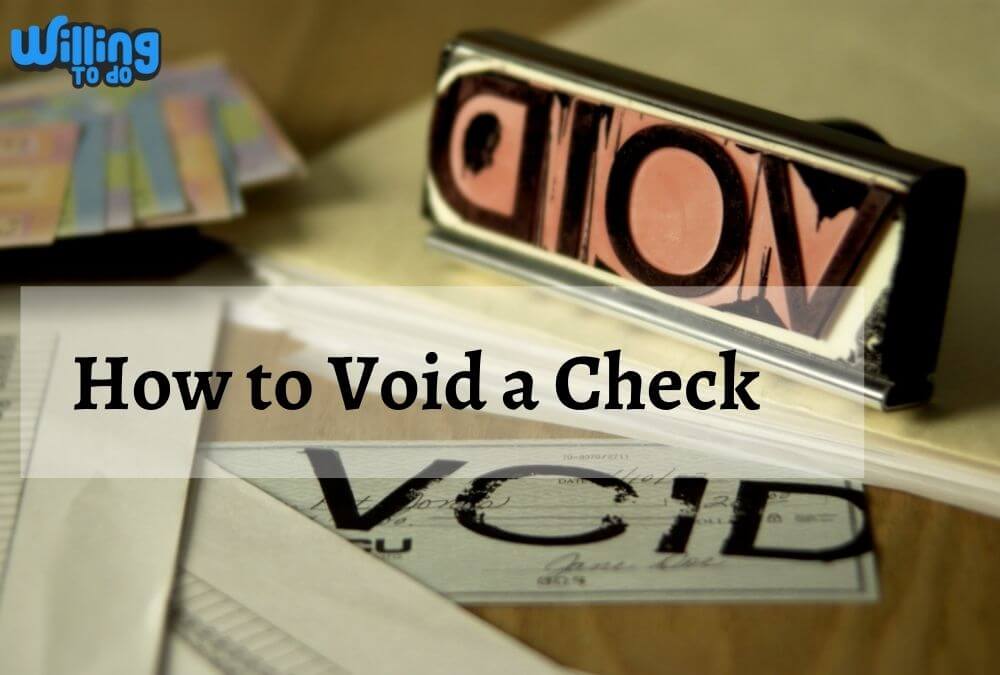 How to void a check