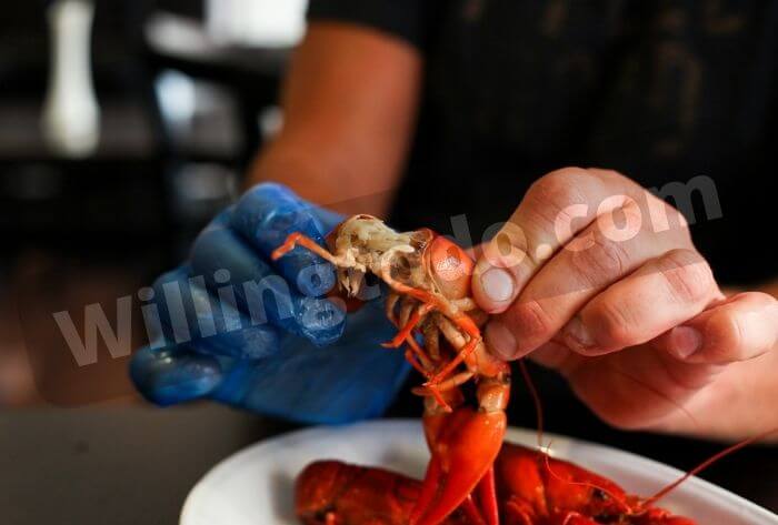 Pinch the crawfish