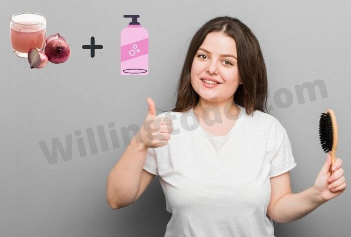 Add onion juice into shampoo and stop your hair fall problem