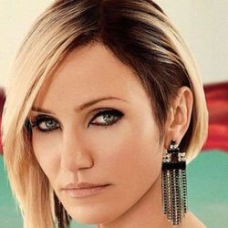 Asymmetrical bob for round face