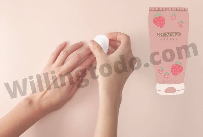 Get nail glue off by moisturizer