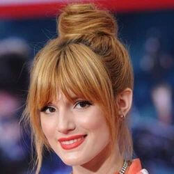 High Bun with Bangs