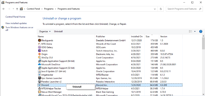 Uninstall-Discord