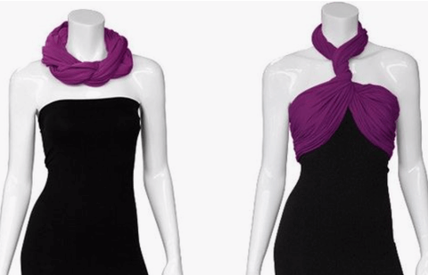 Wear Infinity scarf as twist form