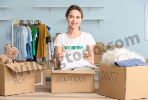 Woman indulge in volunteer work