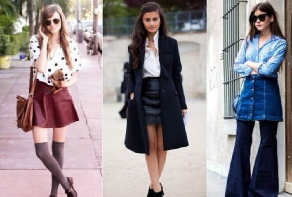 Wear skirts over the knees to get shorter in height